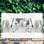 Banderoles Célébration de sa vie Moderne Simple Trois photos