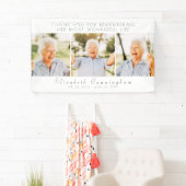 Banderoles Célébration de sa vie Moderne Simple Trois photos (En situation)