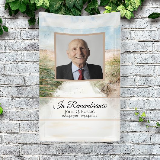 Banderoles Célébration des funérailles de Natural Beach