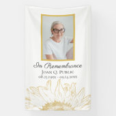 Banderoles Célébration des funérailles de tournesol (Verticale)