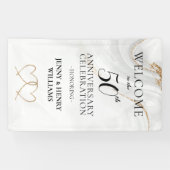 Banderoles Célébration du 50e anniversaire du Mariage d'or (Horizontal)