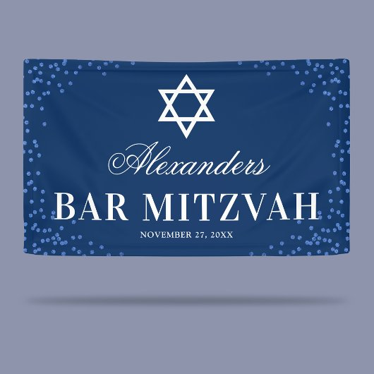 Banderoles Célébration du Blue Bar Mitzvah