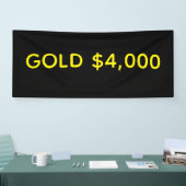 Banderoles Célébration du marché de l'or à 4 000 $ (Salon professionnel)