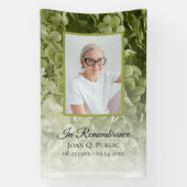 Banderoles Célébration florale de l'Hydrangée verte de la vie (Verticale)