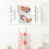 Banderoles Célébration funéraire de la vie 2 Mémorial photo (En situation)