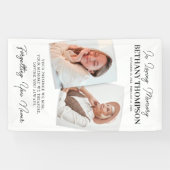 Banderoles Célébration funéraire de la vie 2 Mémorial photo (Horizontal)