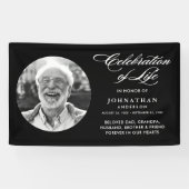 Banderoles Célébration moderne de la vie Élégant Script & Pho (Horizontal)