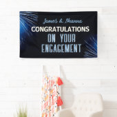 Banderoles Célébrez ! Fête d'engagement personnalisée  (En situation)