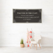 Banderoles Céleste écrit dans les étoiles signe mariage Banni (Insitu)