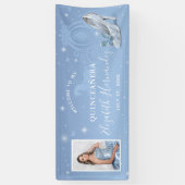 Banderoles Cendrillon Robe Bleu Clair Photo de Quinceañera d' (Vertical)