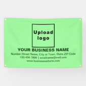 Banderoles Centre Aligné Marque commerciale sur Vert clair (Horizontal)