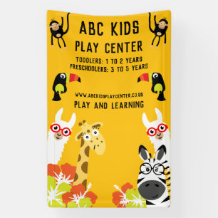 Banderoles Centre de jeux Safari Jungle pour animaux