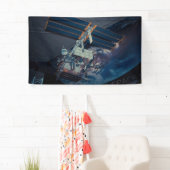 Banderoles Centre spatial de Johnson de la NASA (En situation)