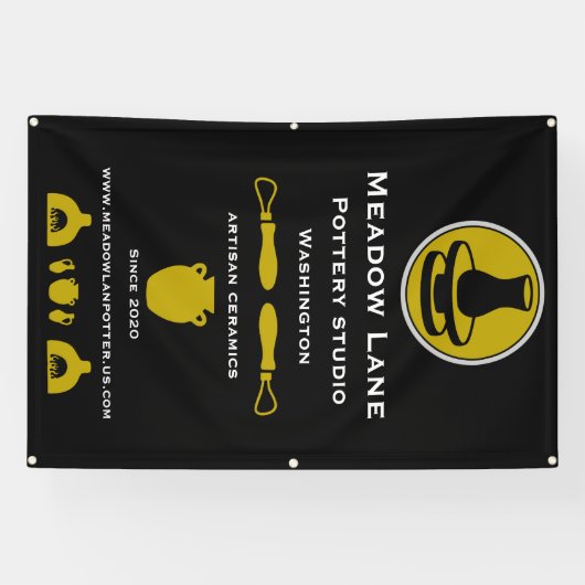 Banderoles Ceramic Studio Potter Business Promotion (Horizontal)