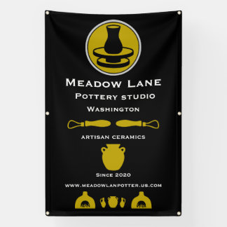 Banderoles Ceramic Studio Potter Business Promotion