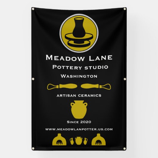 Banderoles Ceramic Studio Potter Business Promotion (Verticale)