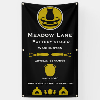 Banderoles Ceramic Studio Potter Business Promotion