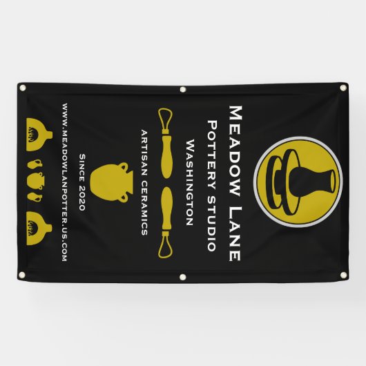 Banderoles Ceramic Studio Potter Business Promotion (Horizontal)