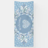 Banderoles Céramique Lace Bleu clair (Vertical)