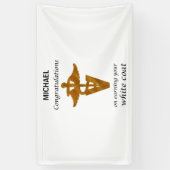 Banderoles Cérémonie de la couverture blanche vétérinaire de (Vertical)