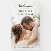 Banderoles Cérémonie de Mariage photo Bienvenue (Vertical)