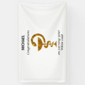 Banderoles Cérémonie de remise de manteau blanc de pharmacie  (Vertical)