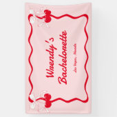 Banderoles Cerise sur le gâteau, Bienvenue à la soirée de Bac (Vertical)