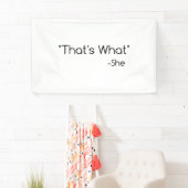 Banderoles C'est ce qu'elle a dit (En situation)