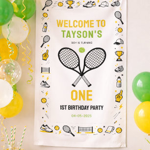Banderoles C'est l'anniversaire de Game Time Tennis - Fun Kid