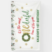 Banderoles C'est le temps le plus unique de l'année (couronne (Vertical)