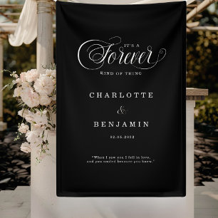 Banderoles C'est pour toujours - Bienvenue au mariage
