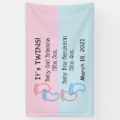 Banderoles C'est Twins Indoor Baby Banner (Vertical)