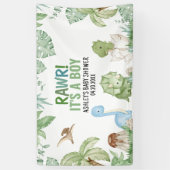 Banderoles C'est un Baby shower de dinosaures (Vertical)