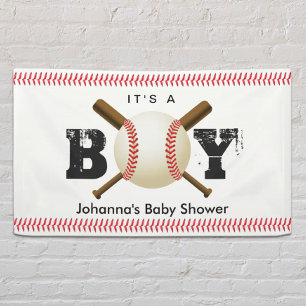 Banderoles C'est un Baby shower sportif de baseball de garço