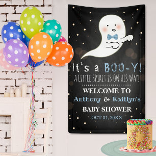 Banderoles C'est un boo-y ! Baby shower d'Halloween Little Sp