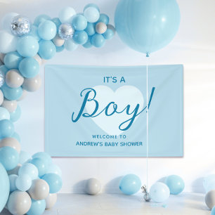 Banderoles C'est un garçon Baby Shower Moderne