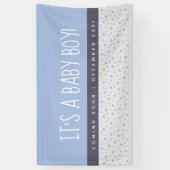Banderoles C'est un Garçon Bleu clair Bébé Révélation de genr (Vertical)