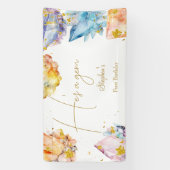 Banderoles C'est un Gem Birthday Crystals de l'aquarelle du g (Verticale)