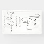 Banderoles C'est une fille Baby shower de script moderne (Horizontal)