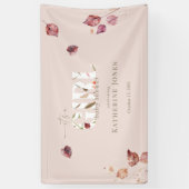 Banderoles C'est une fille Blush Baby shower d'automne II (Vertical)