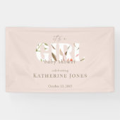Banderoles C'est une fille Blush Baby shower II (Horizontal)
