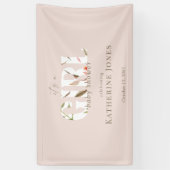 Banderoles C'est une fille Blush Baby shower II (Vertical)