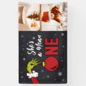 Banderoles C'est une Mean One | Grinch Chalkboard Anniversair (Vertical)