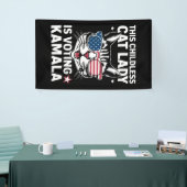 Banderoles Cette dame sans enfant votera l'élection de Kamala (Salon professionnel)