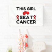 BANDEROLES CETTE FILLE BATTRE LE CANCER (En situation)