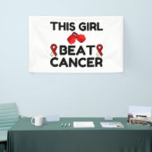 BANDEROLES CETTE FILLE BATTRE LE CANCER (Salon professionnel)