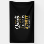 Banderoles Cette Reine Est Née En Août Cadeau Anniversaire (Vertical)