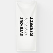 Banderoles chacun mérite le RESPECT (Vertical)