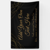 Banderoles Chaînes lumineuses Glittery Gold Ajouter votre pro (Vertical)