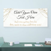 Banderoles Chaînes lumineuses Glittery Gold Ajouter votre pro (Salon professionnel)